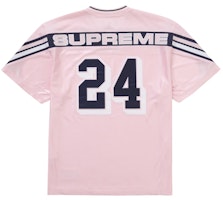Supreme Jacquard Rib Football Jersey Pink Supreme Jacquard Rib Football Jersey Pink