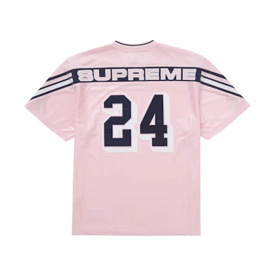 Supreme Jacquard Rib Football Jersey Pink
