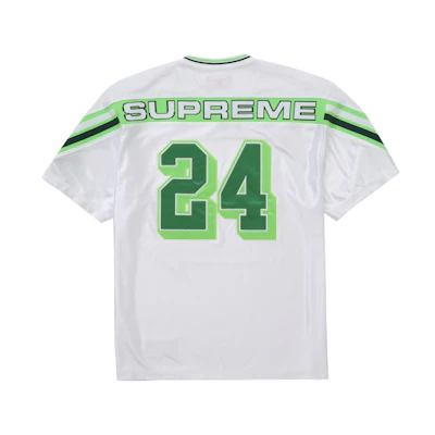 Supreme Jacquard Rib Football Jersey White