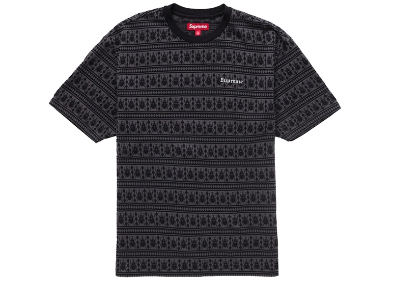 Supreme Jacquard Scarab S/S Top Black
