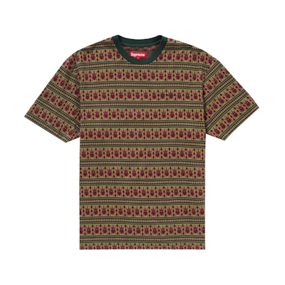 Supreme Jacquard Scarab S/S Top Brown
