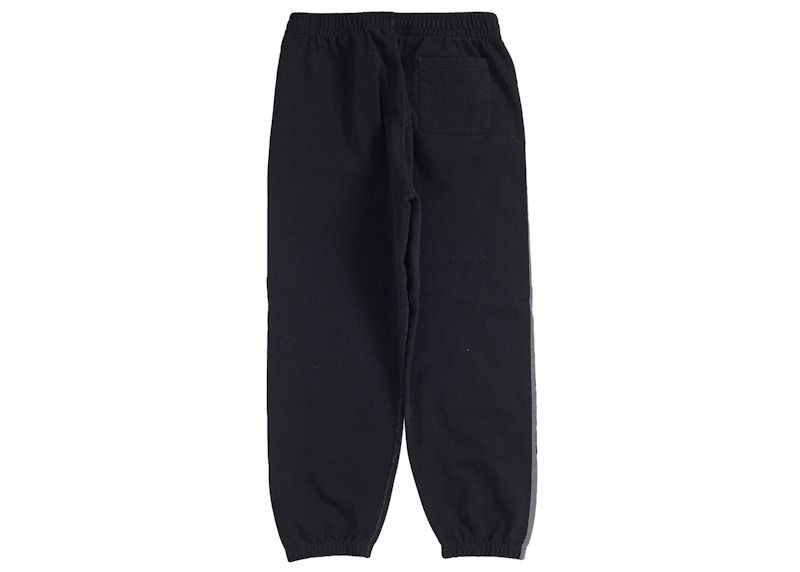 Order 슈프림 자카드 스트라이프 스웨트팬츠 블랙