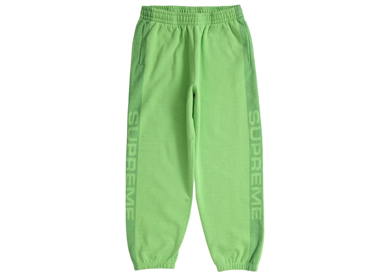 Supreme Jacquard Stripe Sweatpant Bright Green