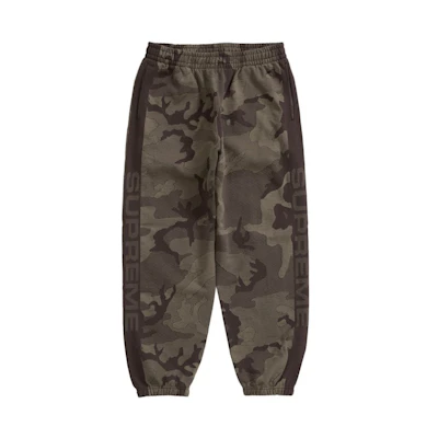 Supreme Jacquard Stripe Sweatpant Brown Camo