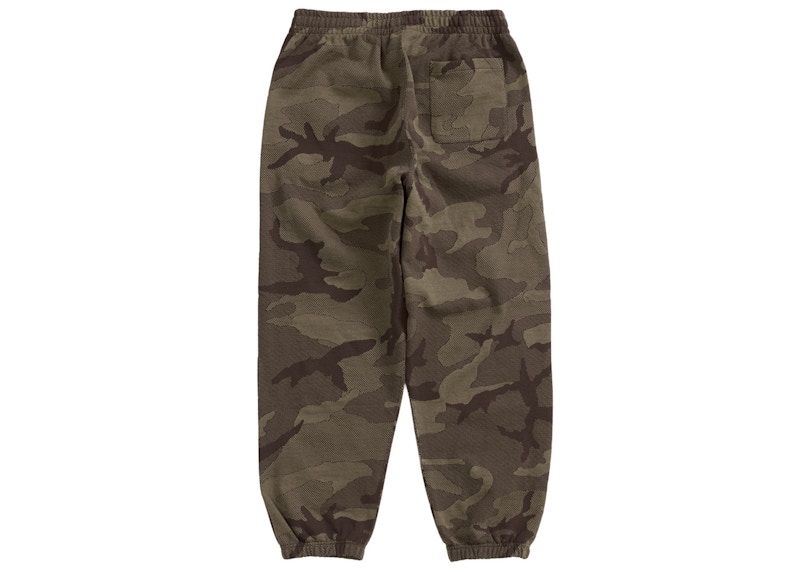 Supreme Jacquard Stripe Sweatpant Brown Camo 圖 2