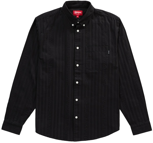 supreme-jacquard-stripe-twill-shirt-black