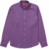 Supreme Jacquard Stripe Twill Shirt Dusty Purple Supreme Jacquard Stripe Twill Shirt Dusty Purple
