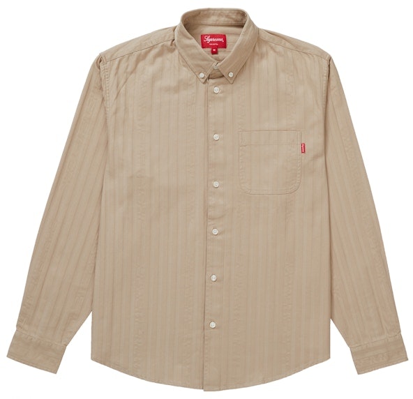supreme-jacquard-stripe-twill-shirt-tan