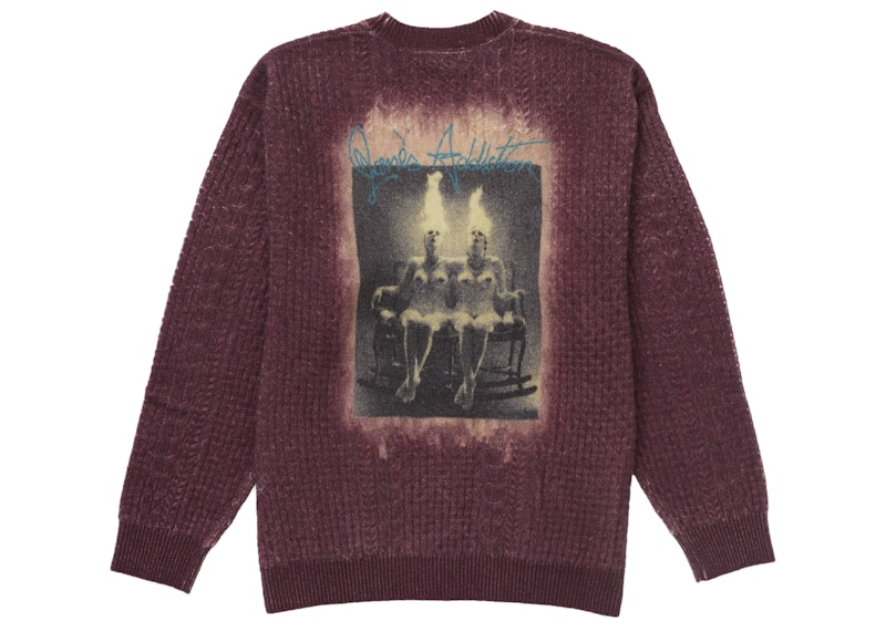 Supreme Jane’s Addiction Cardigan Burgundy