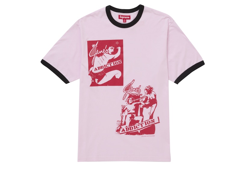 Supreme Jane’s Addiction Ringer Tee Pink