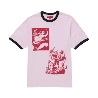 Supreme Jane’s Addiction Ringer Tee Pink