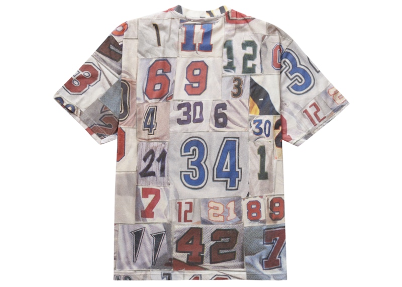 Supreme Jersey Collage S/S Top White 圖 2
