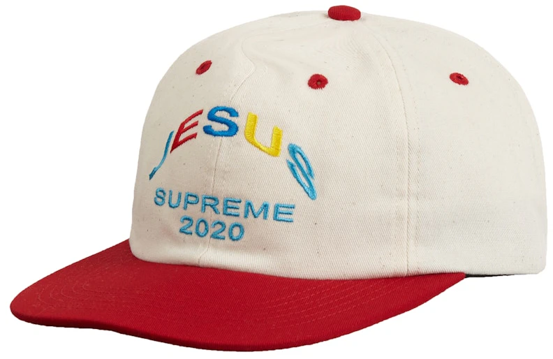 supreme-jesus-6-panel-red