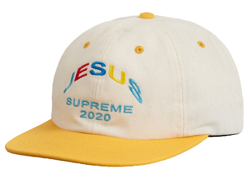 Buy Supreme Jesús Gorra 6-Panel Amarilla