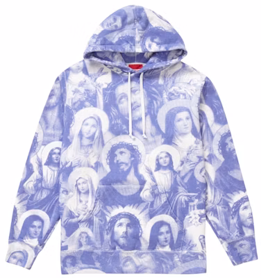 Supreme Jesus and Mary Hooded Sweatshirt Purple Buy Supreme Jesus and Mary Hooded Sweatshirt Purple