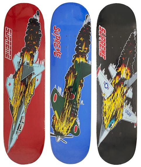 supreme-jet-skateboard-red-royal-black-set