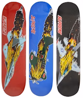Supreme Jet Skateboard Deck Red/Royal/Black Set Supreme Jet Skateboard Deck Red/Royal/Black Set