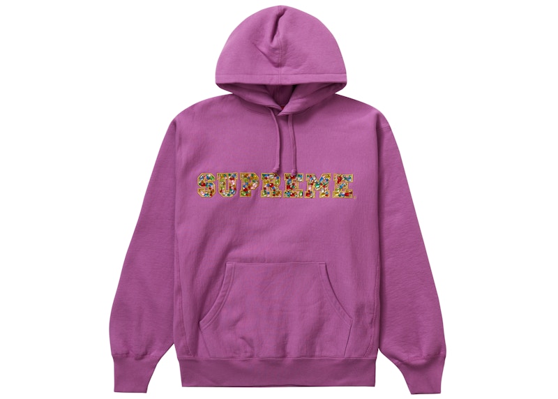 Supreme Jewels Hooded Sweatshirt (FW20) Bright Purple