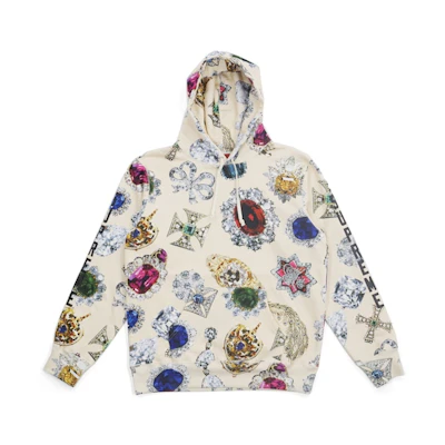 Supreme Jewels Hooded Sweatshirt Cream