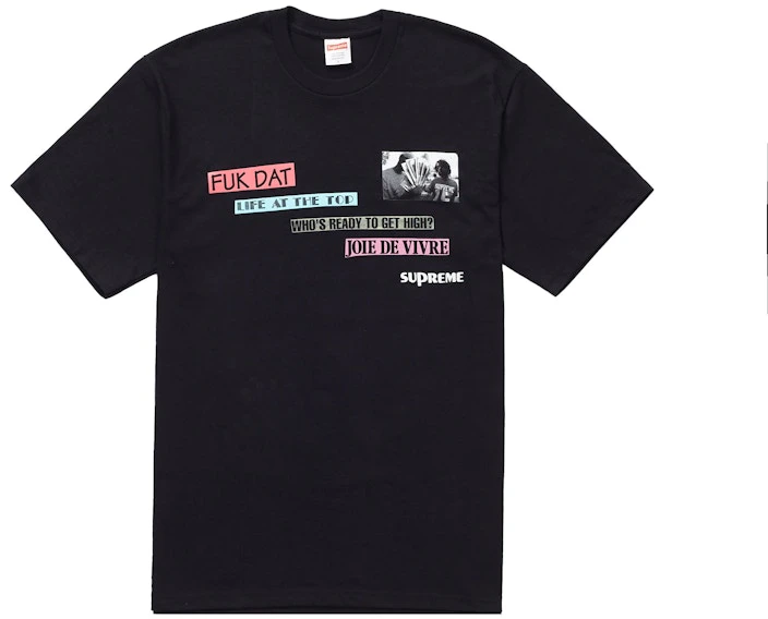 supreme-joie-de-vivre-tee-black