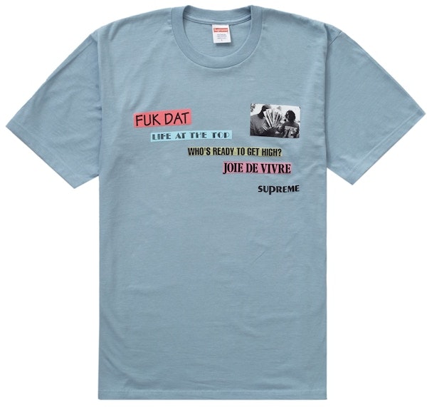 supreme-joie-de-vivre-tee-dusty-blue