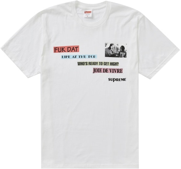 supreme-joie-de-vivre-tee-white