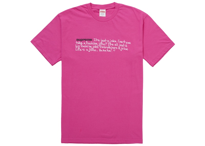 Supreme Joke Tee Fuchsia