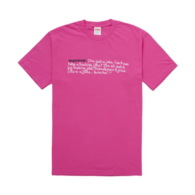 Supreme Joke Tee Fuchsia
