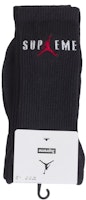 Supreme Jordan Crew Socks Black Supreme Jordan Crew Socks Black
