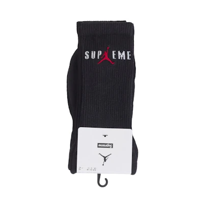 Supreme Jordan Crew Socks Black