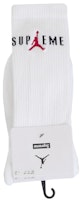 Supreme Jordan Crew Socks White Supreme Jordan Crew Socks White