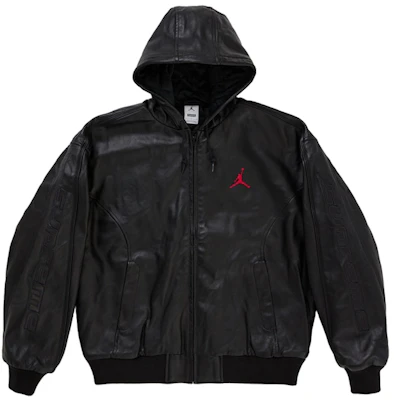 Jaket Kulit Bertudung Supreme Jordan (SS26) Hitam Buy Jaket Kulit Bertudung Supreme Jordan (SS26) Hitam