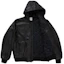 Order Jaket Kulit Bertudung Supreme Jordan (SS26) Hitam