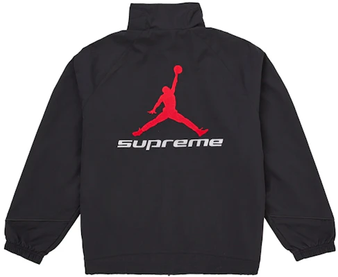 Supreme Jordan Track Jacket (SS26) Black Lookbook Supreme Jordan Track Jacket (SS26) Black