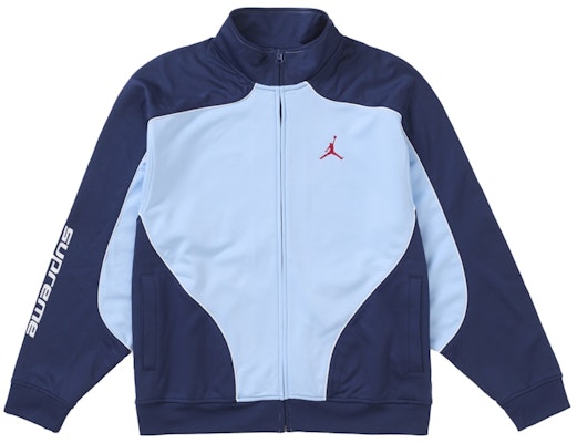 Chaqueta Supreme Jordan Tricot Track Azul Claro. Buy Chaqueta Supreme Jordan Tricot Track Azul Claro.