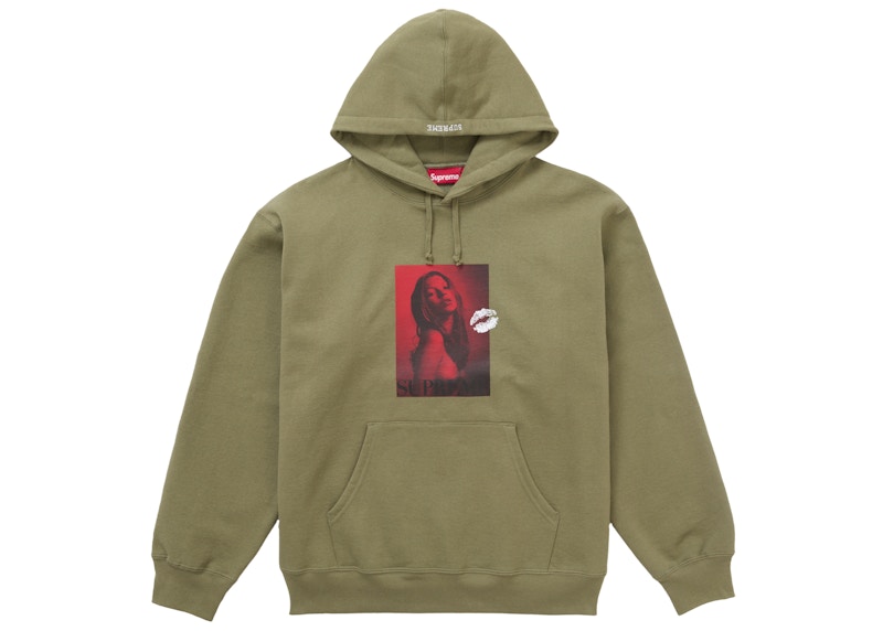 Supreme Kate Moss Hooded Sweatshirt Light Olive