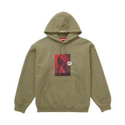 Supreme Kate Moss Hooded Sweatshirt Light Olive