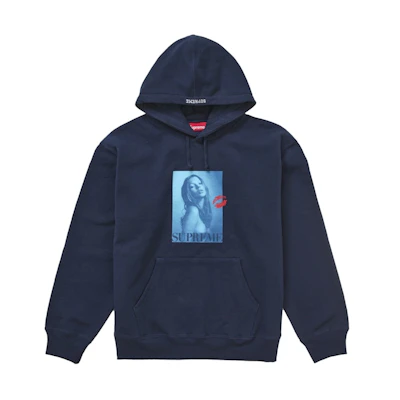 Supreme Kate Moss Hooded Sweatshirt Navy