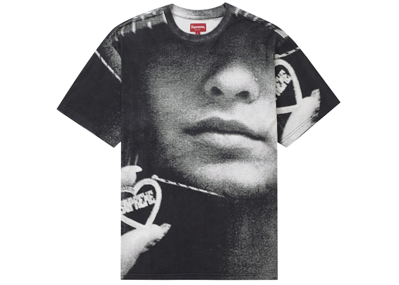 Buy 슈프림 김 목걸이 반팔 티셔츠 (블랙) 
