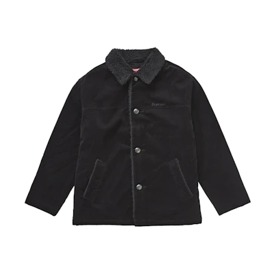 Supreme Kindermann Uncut Corduroy Car Coat Black