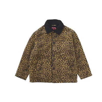 Supreme Kindermann Uncut Corduroy Car Coat Leopard