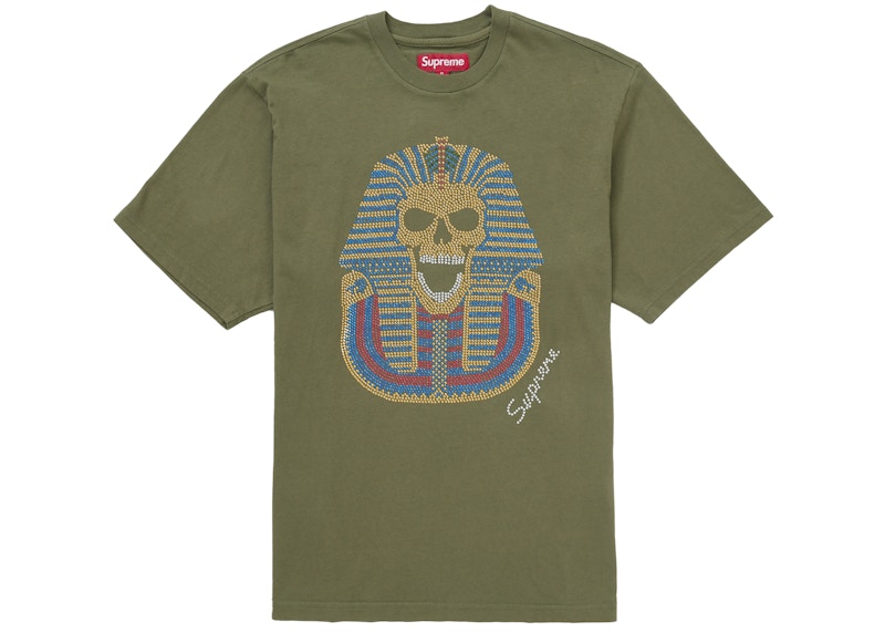 Supreme King Tut S/S Top Olive