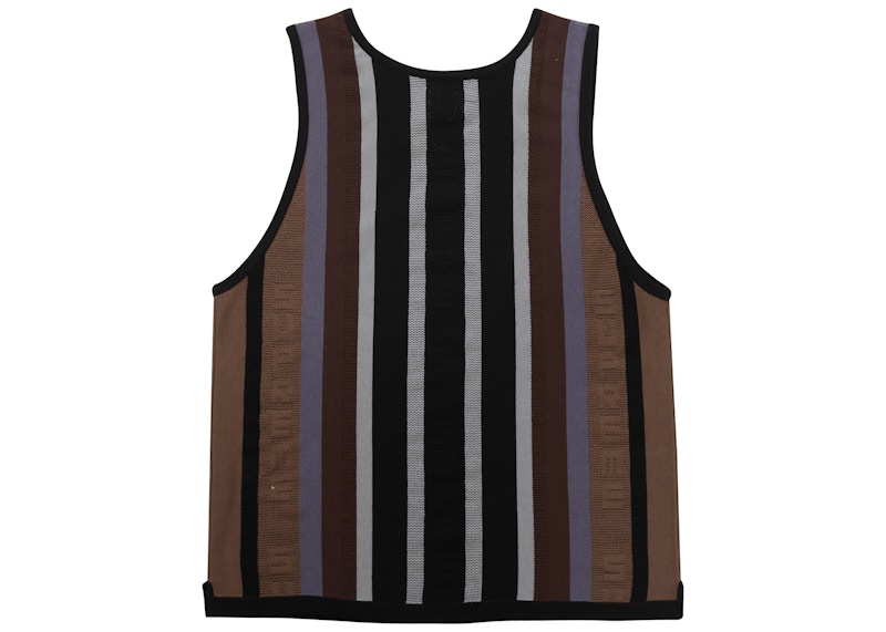 Order Supremeニットストライプタンクトップ (SS23) 黒
