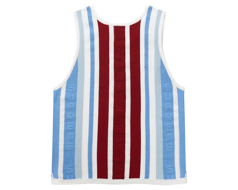 Order Supreme Knit Stripe Tank Top (SS23) Putih