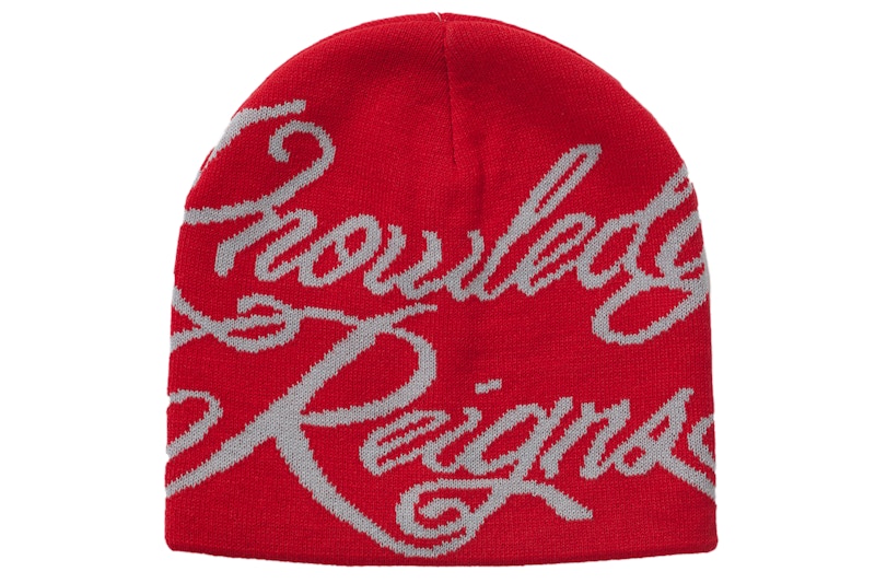Buy Supreme Knowledge Reigns Beanie Merah