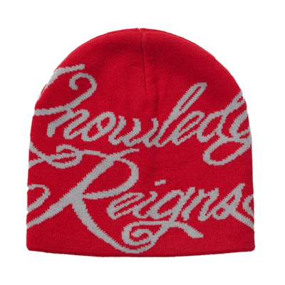 Supreme Knowledge Reigns Beanie Red