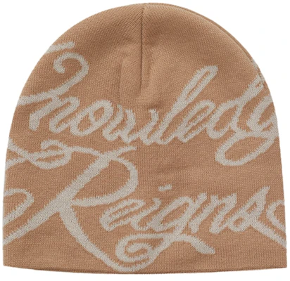 Supreme Beanie Tan "Knowledge Reigns" Topi Hangat Buy Supreme Beanie Tan "Knowledge Reigns" Topi Hangat