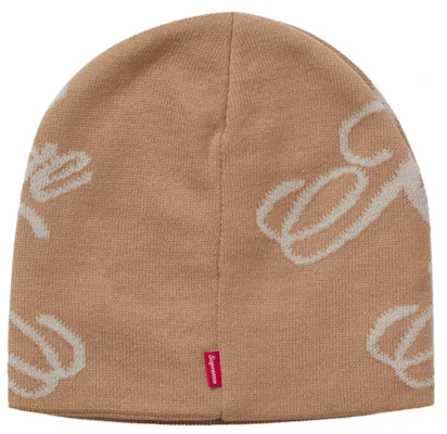 Supreme Beanie Tan "Knowledge Reigns" Topi Hangat Order Supreme Beanie Tan "Knowledge Reigns" Topi Hangat
