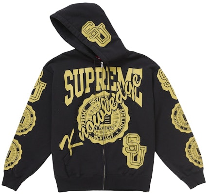 Supreme Knowledge Reigns Hoodie Hitam dengan Resleting Depan. Buy Supreme Knowledge Reigns Hoodie Hitam dengan Resleting Depan.