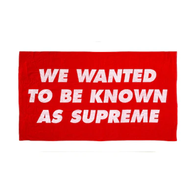 Supreme Known As Towel Red